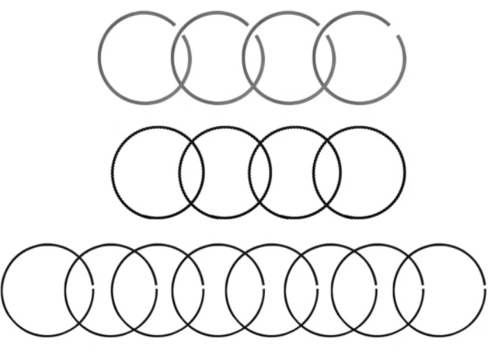 رينگ پيستون موتور ام وی ام 0/50آريزو 5 تيگو mvm 7 - چری (Cherry) 